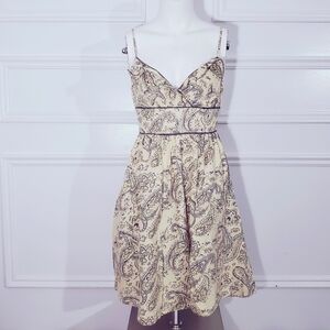 Vintage Fire Los Angeles Flutter 60s Style Bandana Paisley Dress